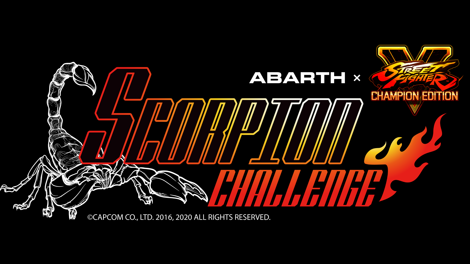 「アバルト x ストリートファイターV – SCORPION CHALLENGE 2021」開催決定！1次予選出場者募集中!!